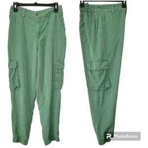 Vince Camuto Lyocell Cargo Joggers/ Pants, S, Green Sage, VGUC